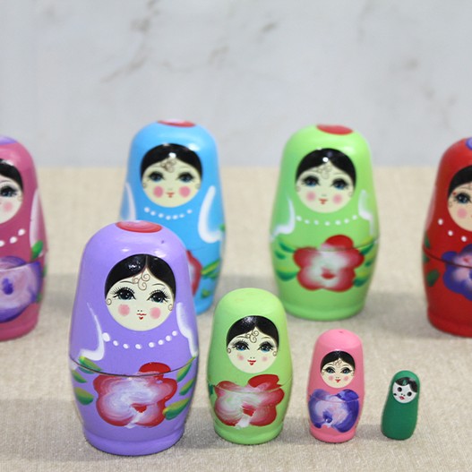 4'lü Ahşap Matruşka